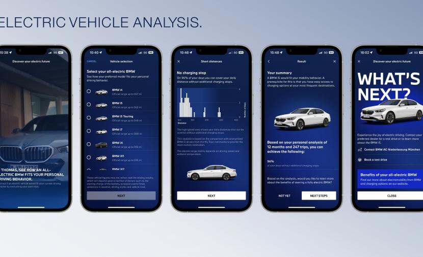 تطبيق  My BMW App يمنح العملاء أداةً تحثّهم على التحوّل نحو المحرّكات الكهربائية