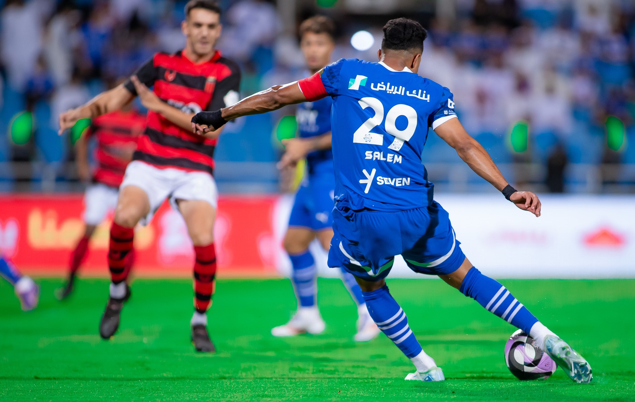 بتصويت الجماهير.. إبراهيم بايش رجل مباراة الهلال والرياض