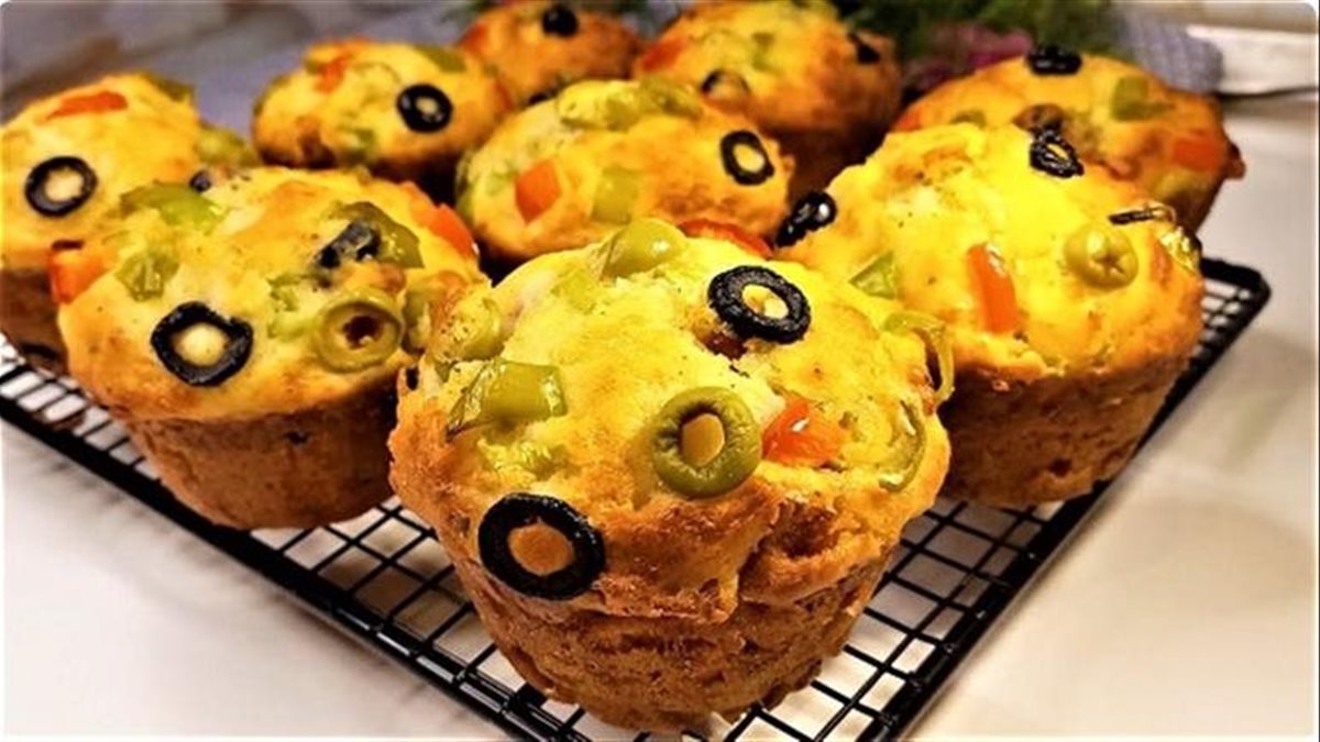 طريقة عمل مافن السبانخ والجبن بأقل تكاليف وزي الجاهز