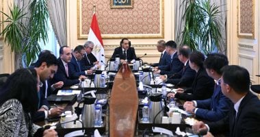 رئيس الوزراء يلتقى رئيس شركة صينية مُصنعة لمكونات محطات الطاقة الشمسية والرياح
