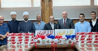 جامعة القناة تنظم زيارة لدار الرحمة للأطفال ودار المسنين بمناسبة المولد النبوى