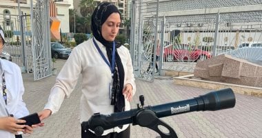تليسكوبات المنصورة تتوجه ناحية القمر لرصد الخسوف.. والعشرات يتابعون الظاهرة