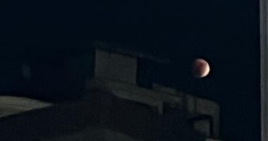 القمر الدموى يظهر فى سماء المنصورة.. فيديو