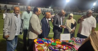 مراكز شباب أسوان تحتضن المشروعات الصغيرة والحرف اليدوية.. صور
