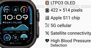 خلال ساعات.. آبل تكشف عن ساعة Apple Watch Ultra 3 بقدرات صحية استثنائية