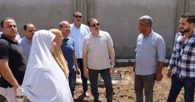محافظ المنوفية يتفقد إنشاءات المدارس الجديدة بحى شرق شبين الكوم