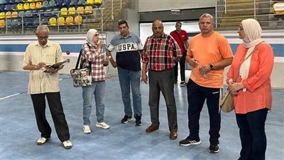 جولة تفقدية بصالة حسن مصطفى لمتابعة جاهزية استضافة البطولة الأفريقية للكرة الطائرة