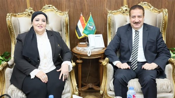 محافظ المنوفية يلتقي رئيس قطاع الرعاية الصحية