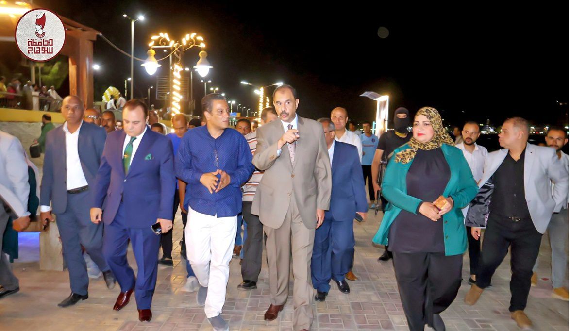 محافظ سوهاج يشيد بتطوير ممشى الكورنيش الشرقي ويؤكد سرعة الإنجاز