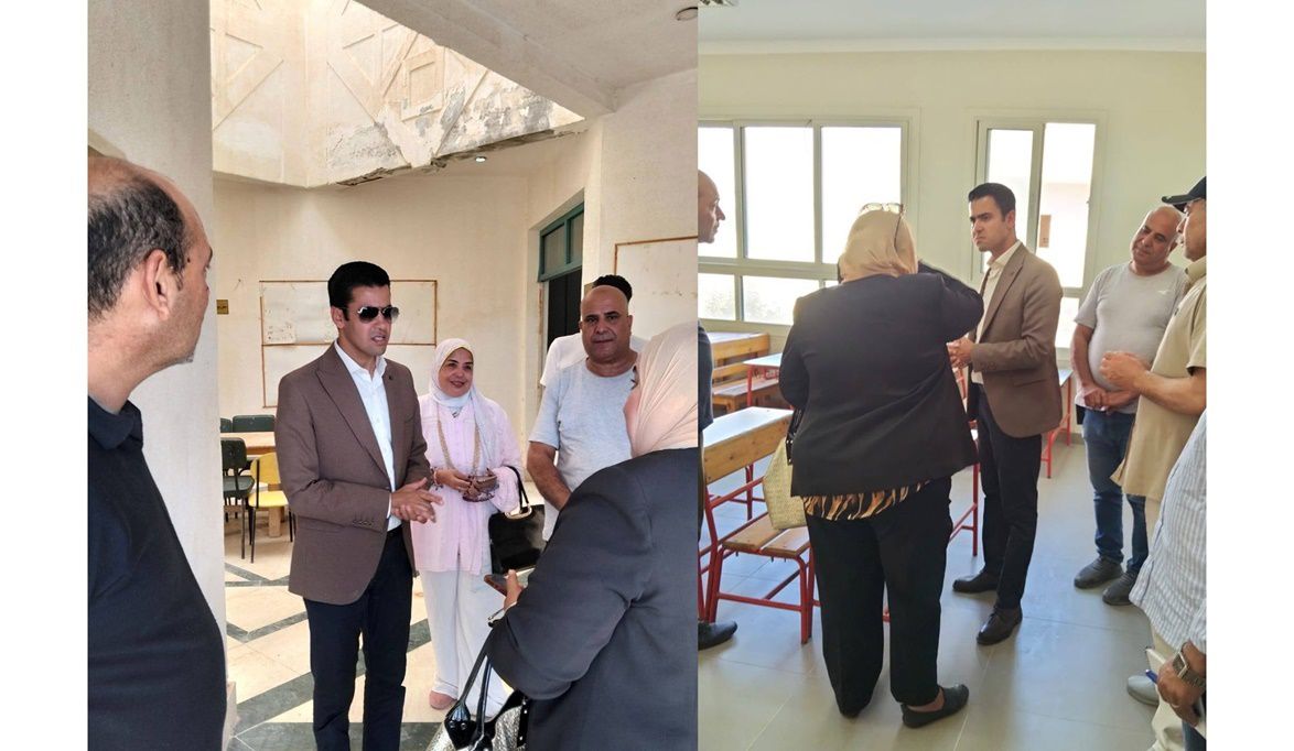جولة تفقدية لنائب محافظ مطروح بمدينة العلمين لمتابعة المشروعات الخدمية