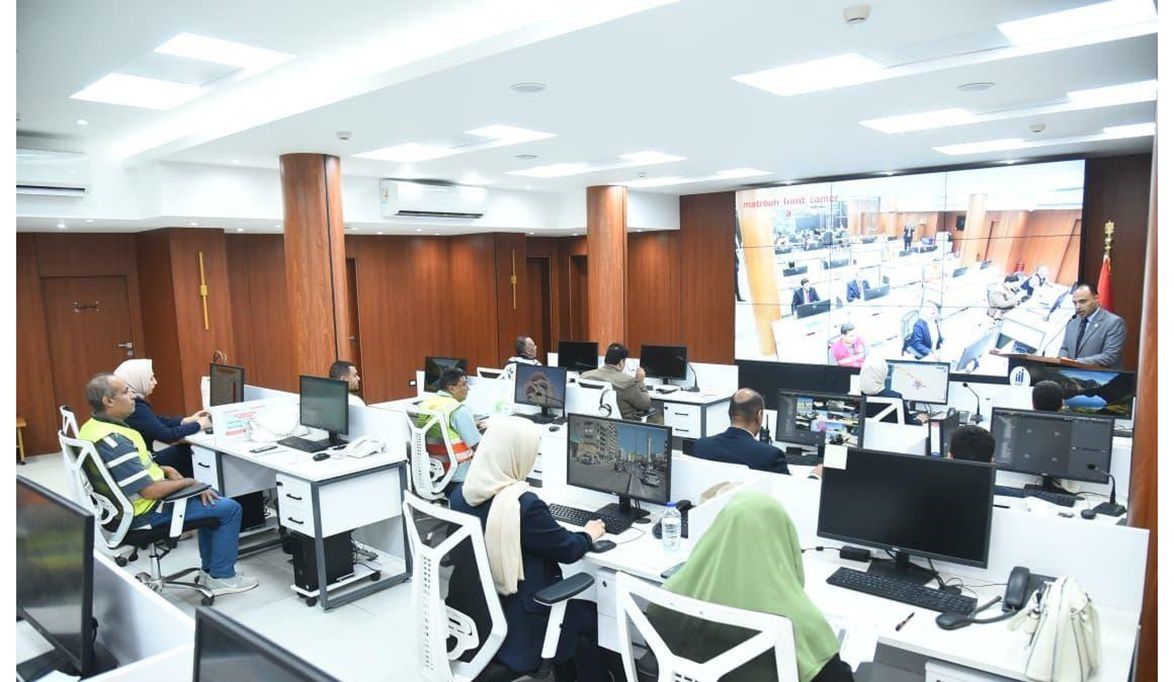 مركز سيطرة الشبكة الوطنية تنسيق كامل لمواجهة السيول والأمطار في محافظة مطروح