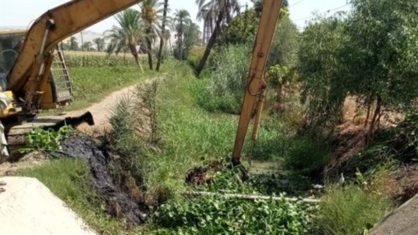 استمرار حملات تطهير الترع والمصارف