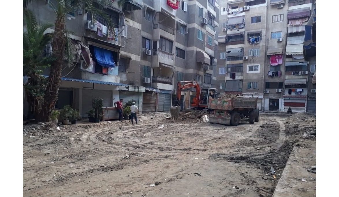 استمرار أعمال تطوير مساكن الحزب الوطني في بورفؤاد لتحسين البنية التحتية