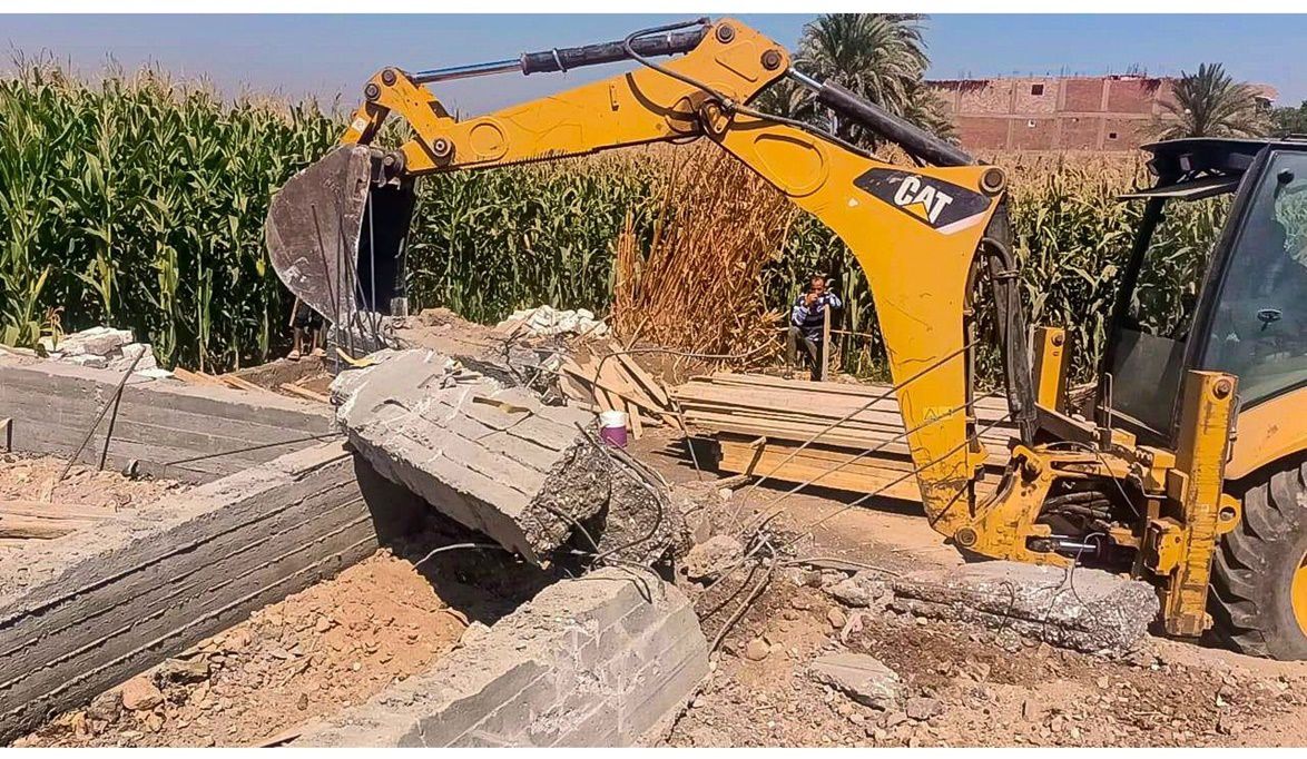 حملة موسعة في سوهاج لإزالة التعديات على أملاك الدولة والأراضي الزراعية