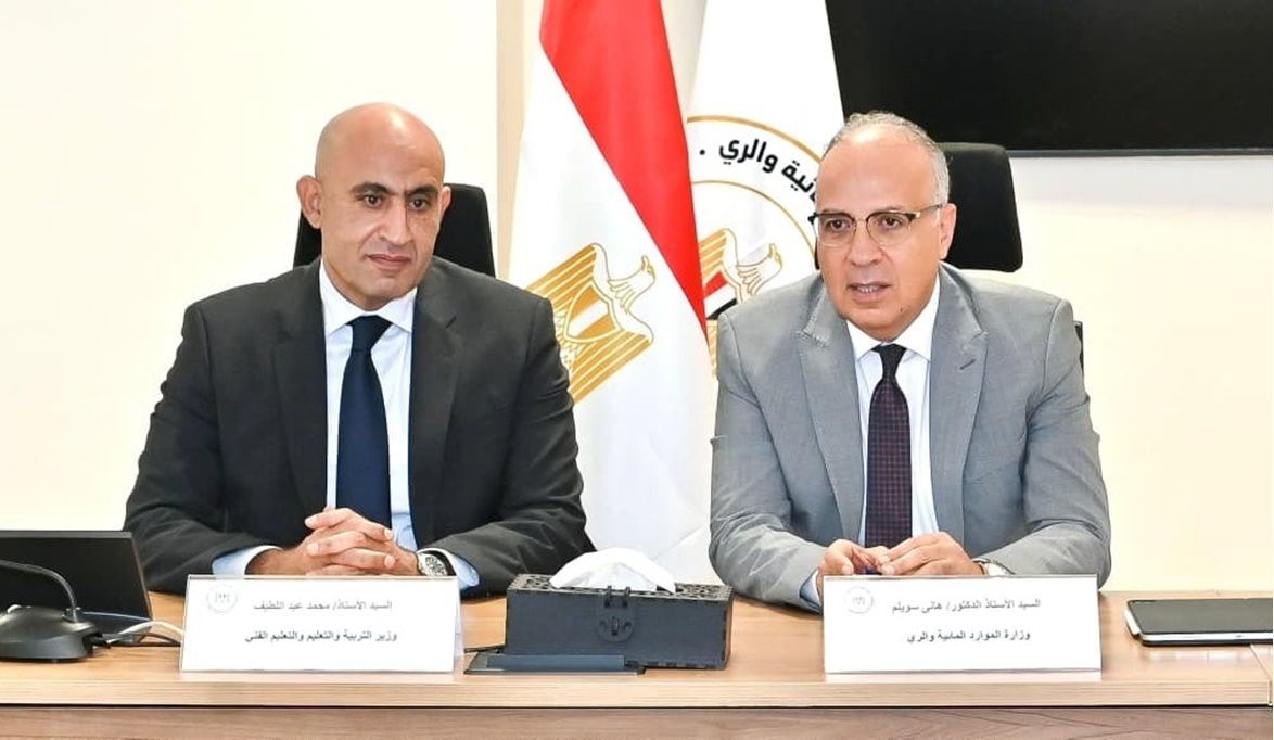 وزيرا الري والتربية والتعليم يبحثان إنشاء “مدارس فنية مهنية لتكنولوجيا الري”