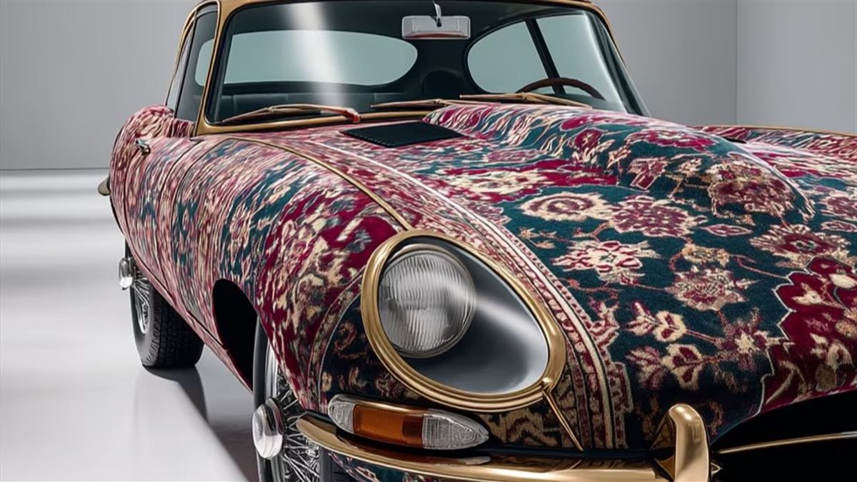 شاهد.. سيارات فاخرة منها بورش وبوجاتي مكسوة بالسجاد الإيراني