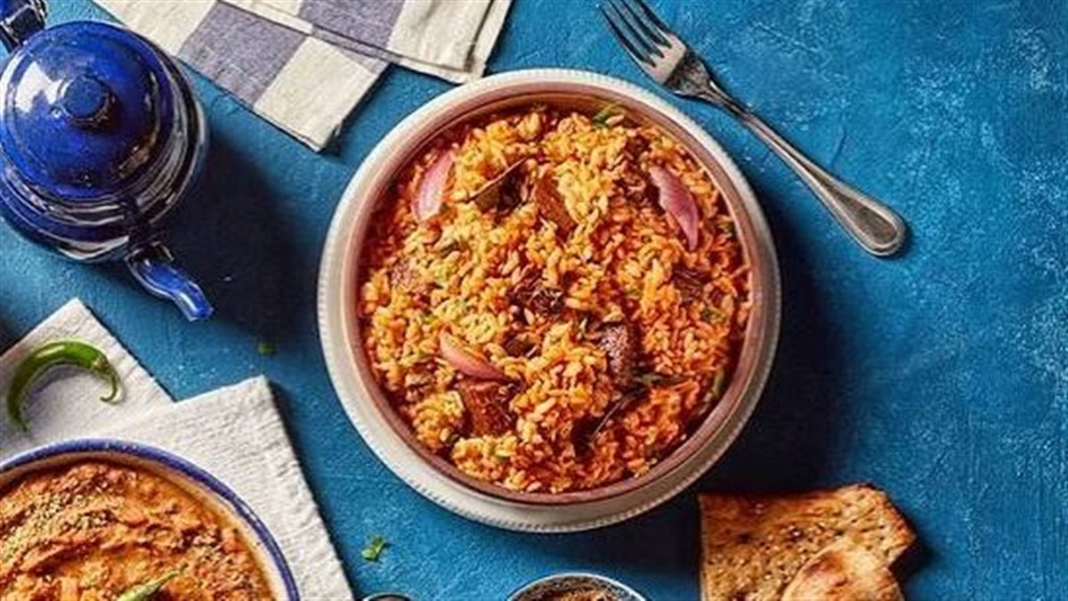 طريقة عمل طاجن لسان عصفور باللحمة في المنزل