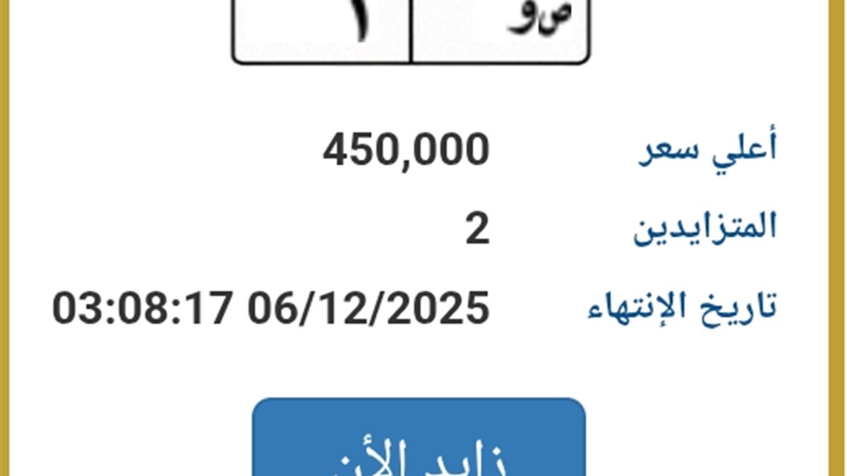 صراع ثنائي على لوحة «ص و 1» بعد تخطي سعرها 425 ألفا