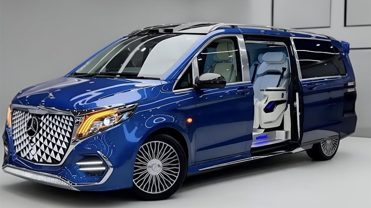تنافس مايباخ.. مرسيدس تطلق سيارة النقل الفاخرة VS680L موديل 2026