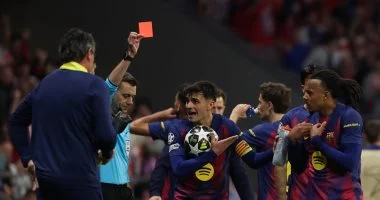 برشلونة يتقدم بشكوى رسمية إلى يويفا ضد تحكيم مباراة أتلتيكو مدريد في دوري الأبطال