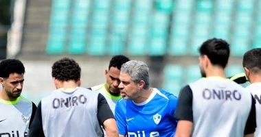 كواليس مران الزمالك مع معتمد جمال تحذير بالتركيز وتدريبات عرضيات قبل بلوزداد