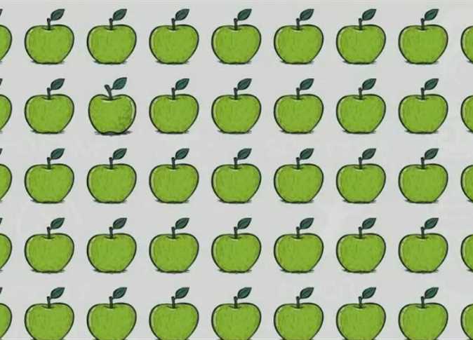 ركز جيداً.. 1 % فقط استطاعوا اكتشاف التفاحة المختلفة في 7 ثوانٍ.. هل أنت منهم؟