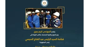 وزير البترول: العاملون بالقطاع ركيزة أساسية في منظومة تأمين إمدادات الطاقة