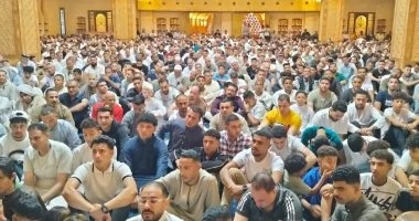 إقبال كثيف بساحة مسجد الصحابة بشرم الشيخ لأداء صلاة عيد الأضحى
