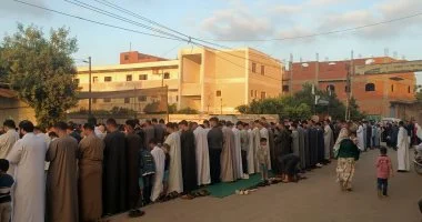 الآلاف يؤدون صلاة عيد الأضحى بمحافظة المنوفية.. مباشر