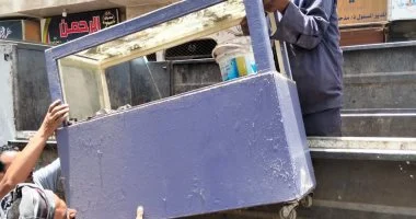 الحجز الإدارى لمحلات عدم سداد الإيجار فى نجع حمادى بقنا