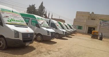 الكشف على 876 مواطنًا بقافلة طبية مجانية بقرية أم عزام بالإسماعيلية