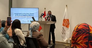 المتحف المصري الكبير: محطة الطاقة الشمسية توفر 12% من استهلاك الكهرباء
