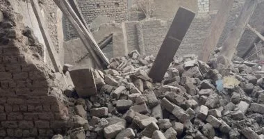 انهيار منزل من الطوب اللبن دون إصابات في قنا