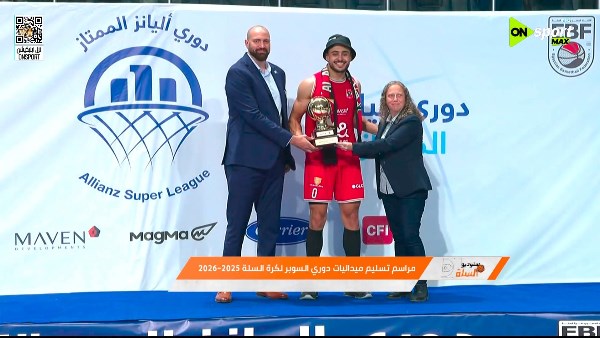 بعد تتويج الأهلي.. عمرو زهران أفضل لاعب في دوري كرة السلة