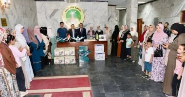 تسليم ماكينات خياطة ومهمات كهربائية لخريجي التدريب المهني بالمنوفية