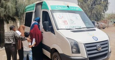تقديم 2537 خدمة طبية مجانية خلال قافلة علاجية بميت غمر بالدقهلية
