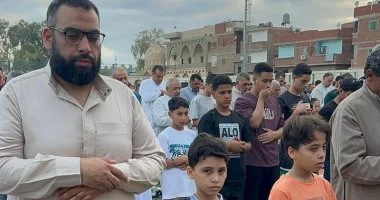 توافد وإقبال وإمتلاء الساحات أثناء صلاة عيد الأضحي بالدقهلية