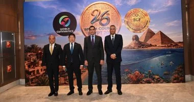رئيس الاتحاد الدولي للجمباز يشيد باستضافة شرم الشيخ لاجتماعات المكتب التنفيذي
