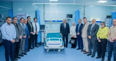 رئيس جامعة طنطا يلتقى وفد بنك مصر ويتفقد وحدة عناية الأطفال المهداة من المؤسسة