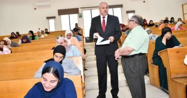 رئيس جامعة قناة السويس يتابع انتظام الامتحانات بعد إجازة العيد