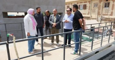 رئيس مياه الغربية يتفقد محطة القيصرية وربط بلقينا على الشبكة بالمحلة