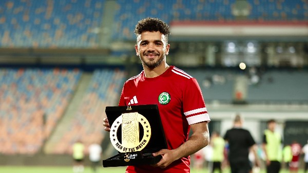رشاد المتولي أفضل لاعب في مباراة مودرن سبورت وغزل المحلة