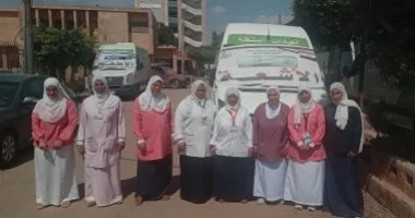 صحة بنى سويف تقدم 1974 خدمة طبية خلال قافلة مجانية بقرية براوة