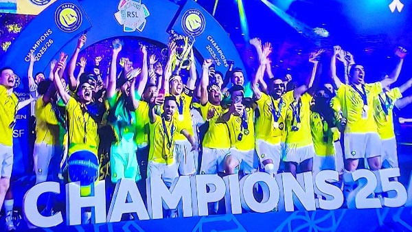 لقطات من تتويج النصر بلقب الدوري السعودي للمحترفين
