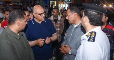 محافظ الإسكندرية يقود حملة بشارع 45 لإزالة إشغالات..ويؤكد: الطريق ملك للمواطن