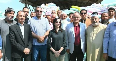 محافظ البحيرة تتابع منظومة توريد القمح بشون كفر الدوار