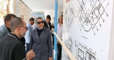 محافظ الوادى الجديد تتفقد أعمال إنشاء المعهد العالى لتكنولوجيا المعلومات