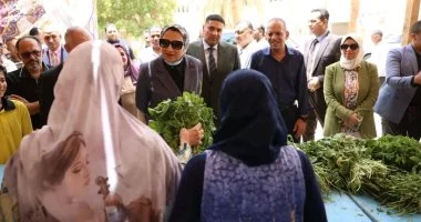 محافظ الوادى الجديد تتفقد مبادرة “معا ضد الغلاء” بالوحدة المحلية لمركز الخارجة