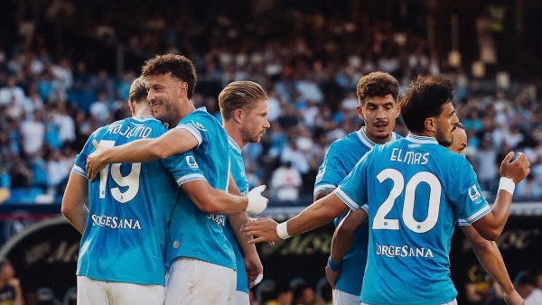 نابولي ينهي موسمه في الدوري الإيطالي بالفوز على أودينيزي 1-0