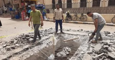 هبوط أرضى بمدينة منوف.. ورئيس المدينة يوضح